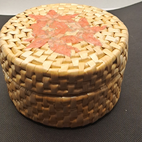 Vintage woven coasters set Boho. - Picture 3 of 5